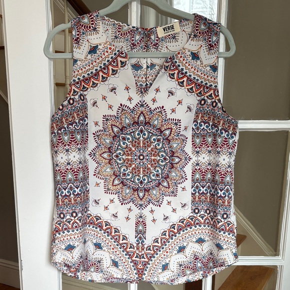 Verse Tops - Verse Women's Sleeveless Mandala Print Blouse